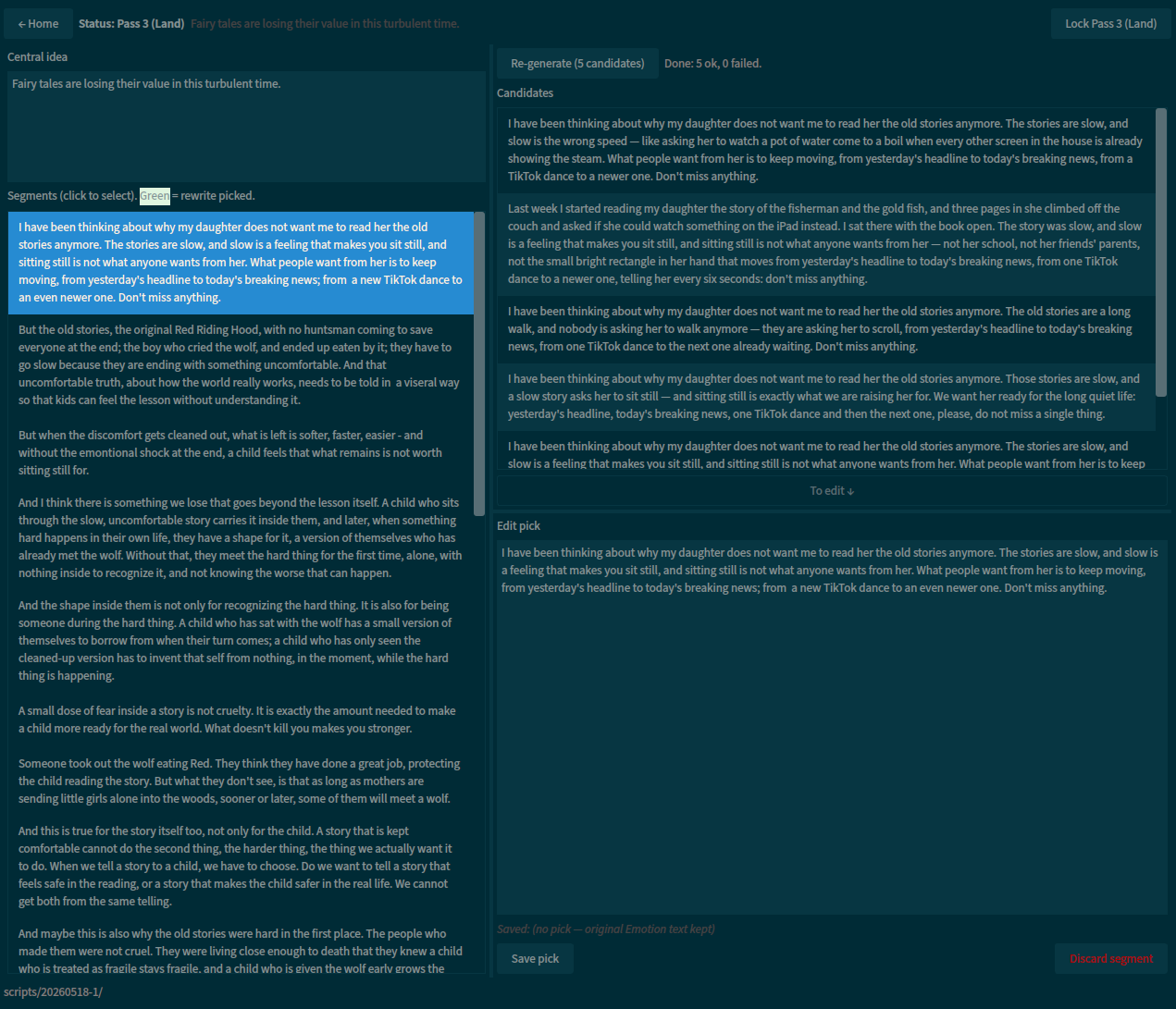 Script Writer screenshot